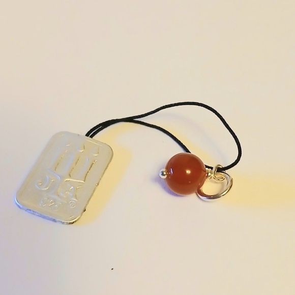 James Avery Changeable Heart Charm W/ Rtd Terra Cotta Enhancer Bead - Picture 8 of 9